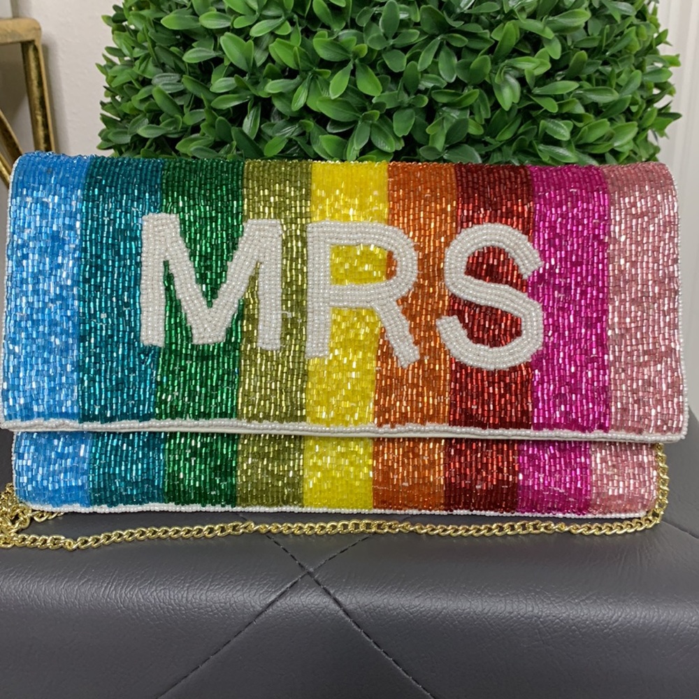 NEW Boutique Beaded Handbag